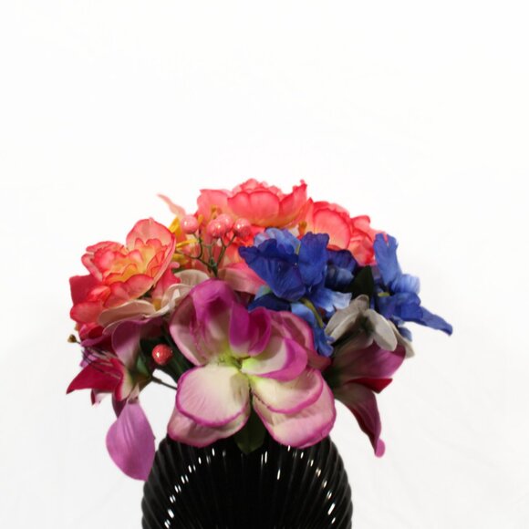 Fake Flower Bundle – 8 Mixed Spring/Summer Artificial Flower Bunches Used Crafts - Picture 2 of 5